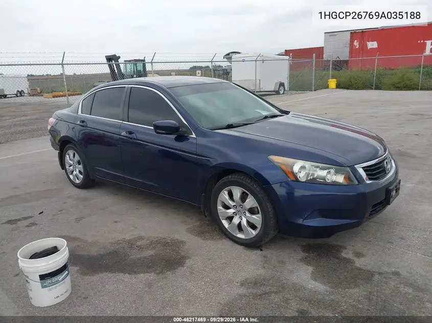 HONDA ACCORD 2009, VIN 1HGCP26769A035188