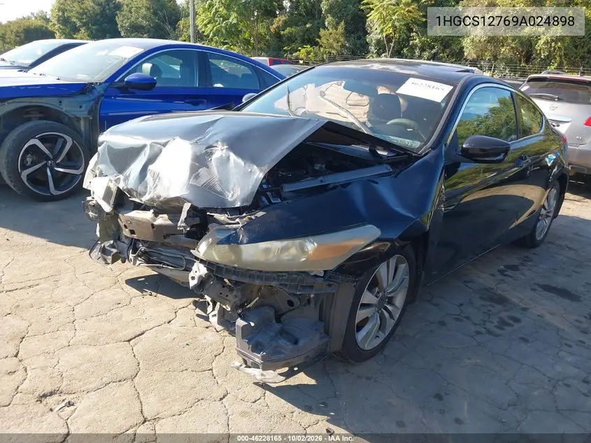 2009 HONDA ACCORD VIN 1HGCS12769A024898 — фото 2