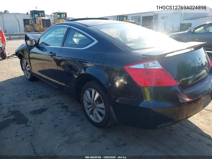 2009 HONDA ACCORD VIN 1HGCS12769A024898 — фото 3