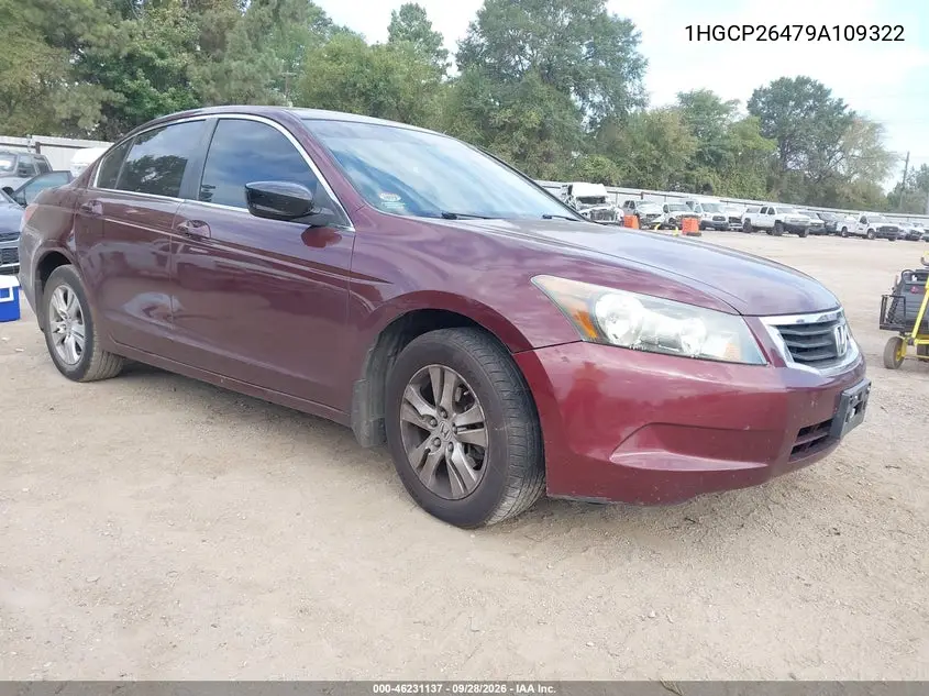 HONDA ACCORD 2009, VIN 1HGCP26479A109322