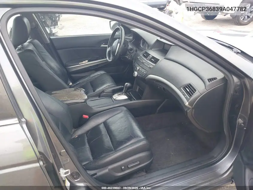 2009 HONDA ACCORD VIN 1HGCP36839A047782 — фото 5