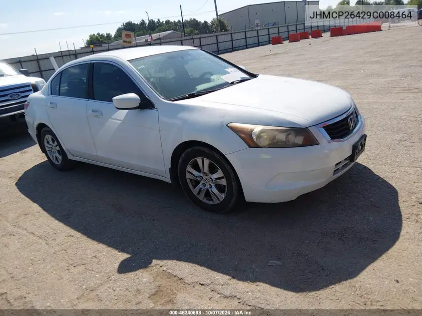 HONDA ACCORD 2009, VIN JHMCP26429C008464