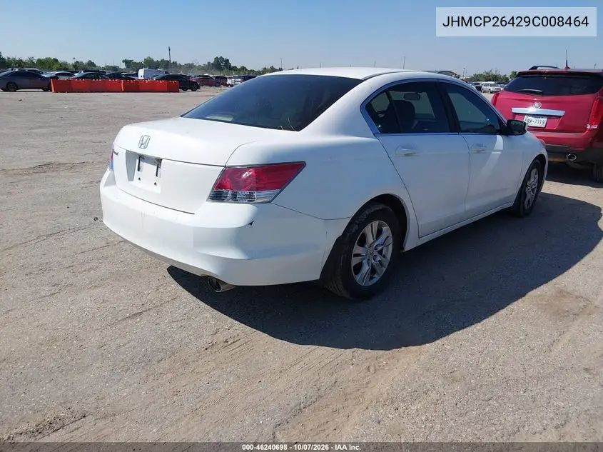 2009 HONDA ACCORD VIN JHMCP26429C008464 — фото 4