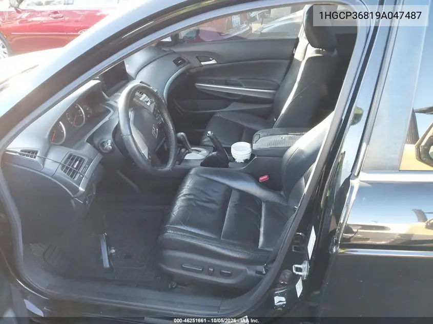 2009 HONDA ACCORD VIN 1HGCP36819A047487 — фото 5
