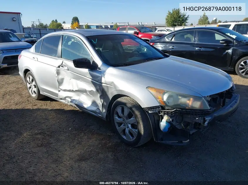 HONDA ACCORD 2009, VIN 1HGCP26879A000118