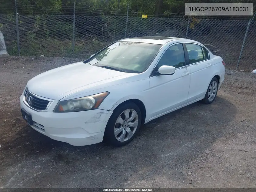HONDA ACCORD 2009, VIN 1HGCP26709A183031