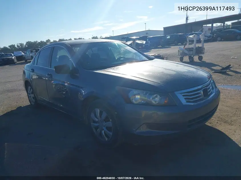 HONDA ACCORD 2009, VIN 1HGCP26399A117493