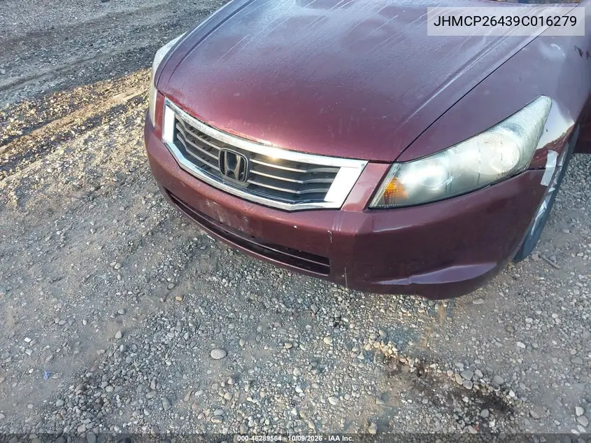 2009 HONDA ACCORD VIN JHMCP26439C016279 — фото 6