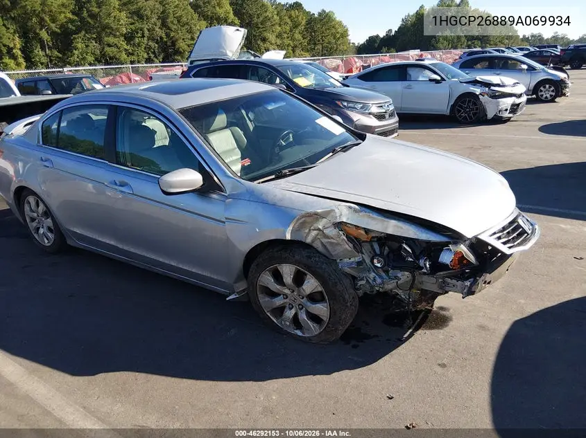 HONDA ACCORD 2009, VIN 1HGCP26889A069934