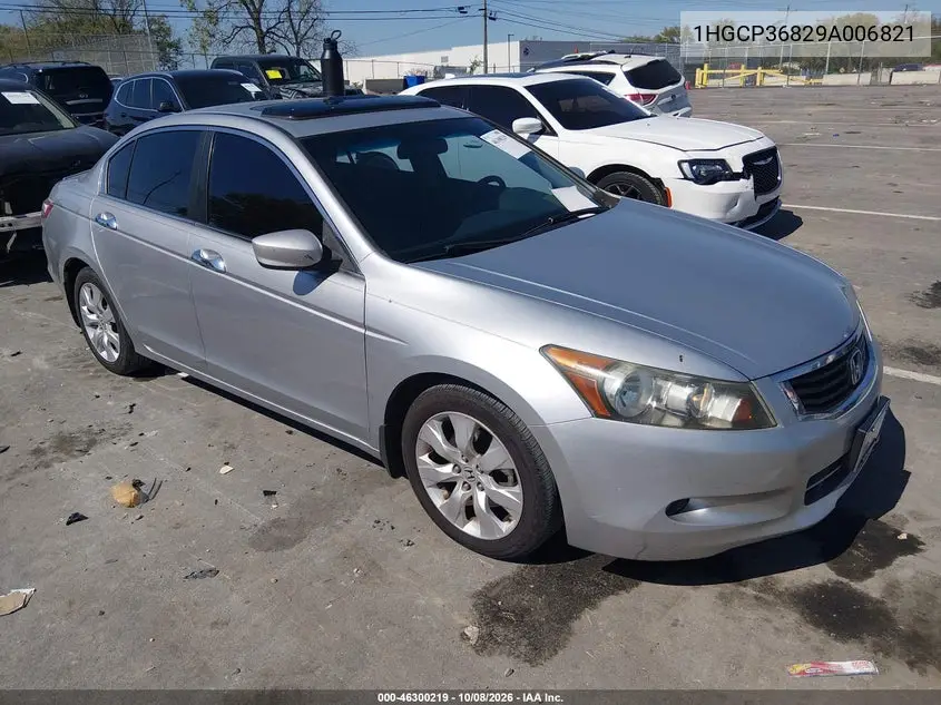 HONDA ACCORD 2009, VIN 1HGCP36829A006821
