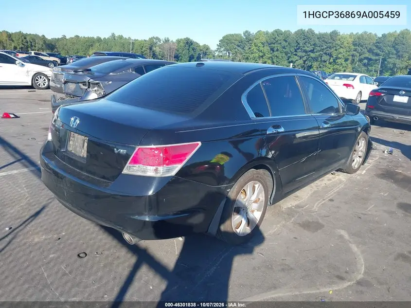 2009 HONDA ACCORD VIN 1HGCP36869A005459 — фото 4