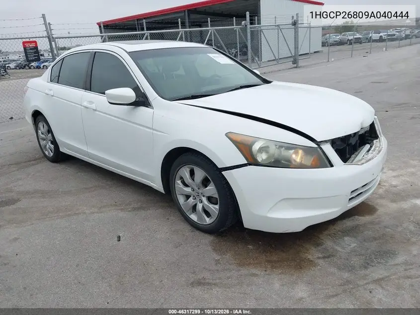 HONDA ACCORD 2009, VIN 1HGCP26809A040444