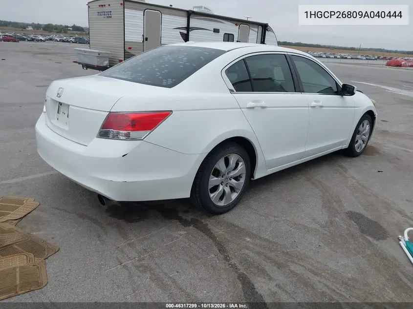 2009 HONDA ACCORD VIN 1HGCP26809A040444 — фото 4