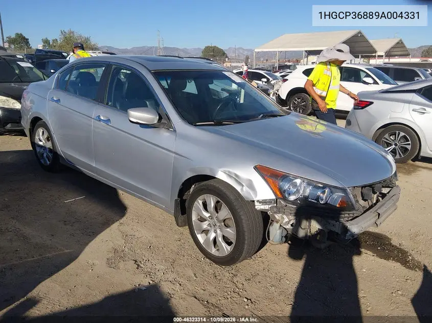 HONDA ACCORD 2009, VIN 1HGCP36889A004331