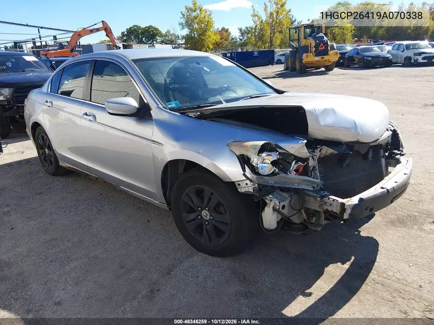 HONDA ACCORD 2009, VIN 1HGCP26419A070338