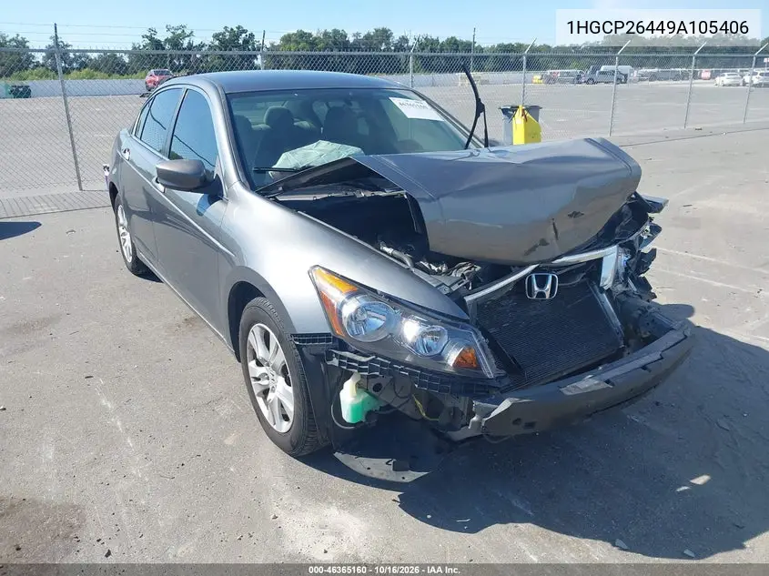 HONDA ACCORD 2009, VIN 1HGCP26449A105406
