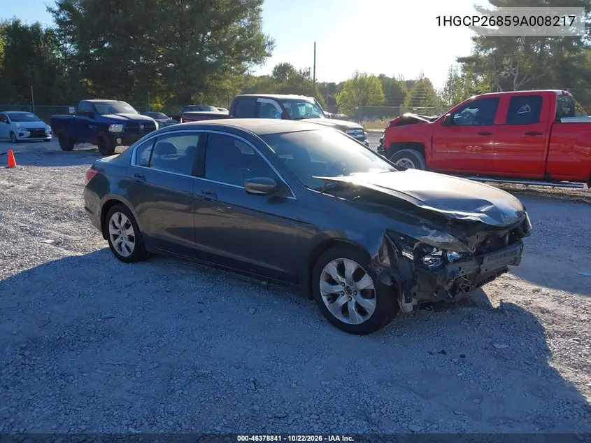 HONDA ACCORD 2009, VIN 1HGCP26859A008217