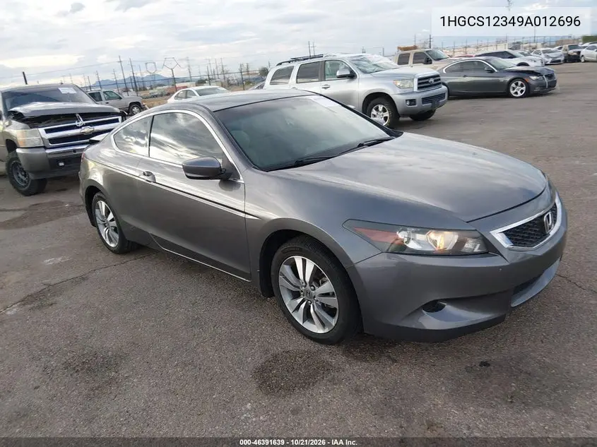 HONDA ACCORD 2009, VIN 1HGCS12349A012696