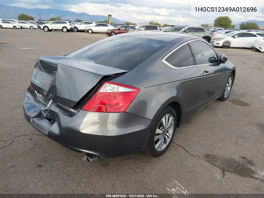 2009 HONDA ACCORD VIN 1HGCS12349A012696 — фото 4