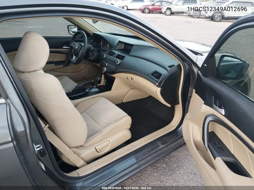 2009 HONDA ACCORD VIN 1HGCS12349A012696 — фото 5