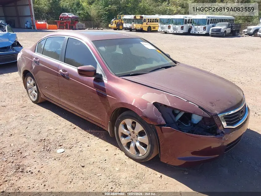HONDA ACCORD 2009, VIN 1HGCP26819A083559