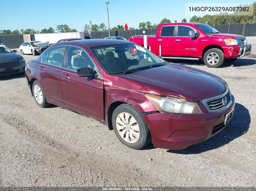 HONDA ACCORD 2009, VIN 1HGCP26329A087382