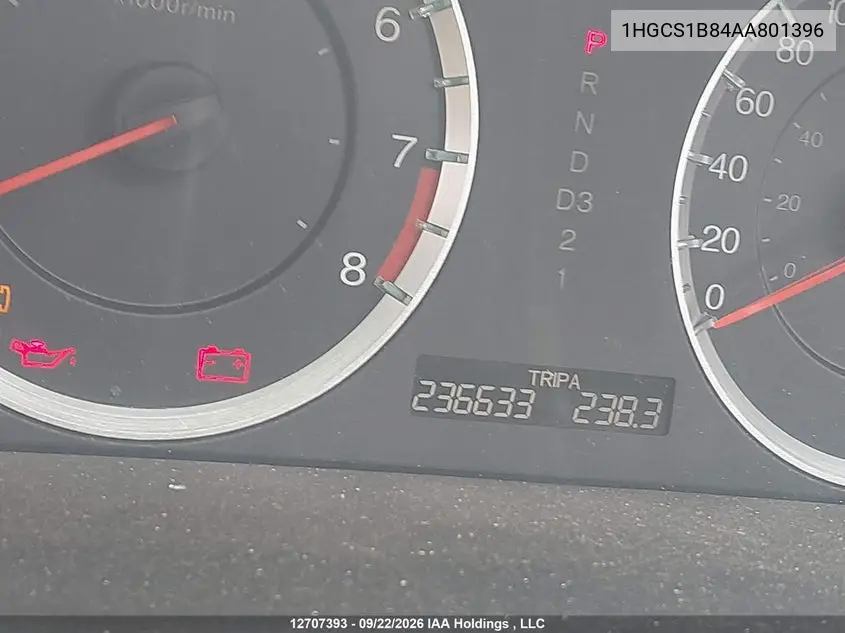 2010 HONDA ACCORD VIN 1HGCS1B84AA801396 — фото 15