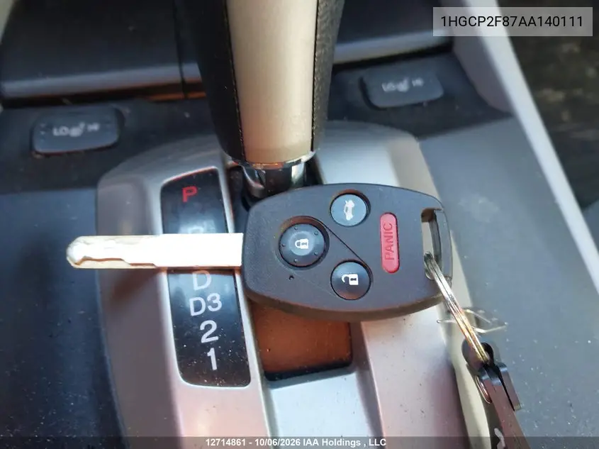 2010 HONDA ACCORD VIN 1HGCP2F87AA140111 — фото 11