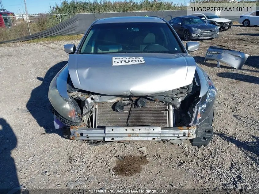 2010 HONDA ACCORD VIN 1HGCP2F87AA140111 — фото 13
