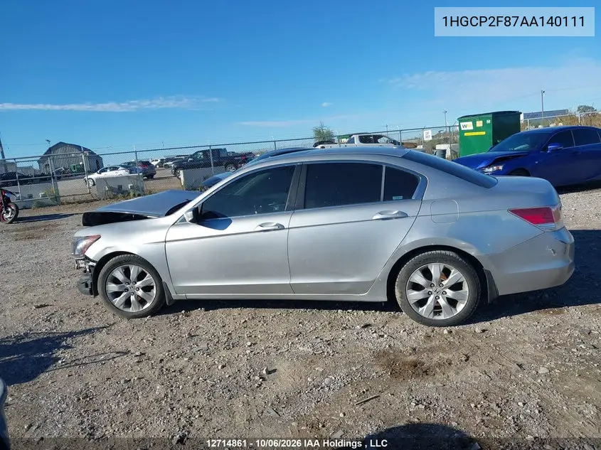 2010 HONDA ACCORD VIN 1HGCP2F87AA140111 — фото 15