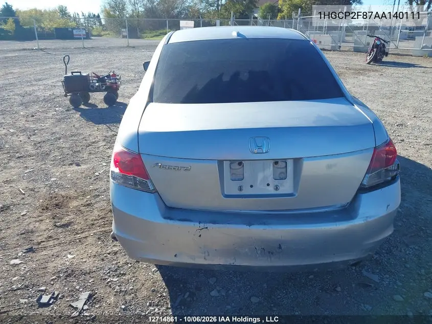2010 HONDA ACCORD VIN 1HGCP2F87AA140111 — фото 17