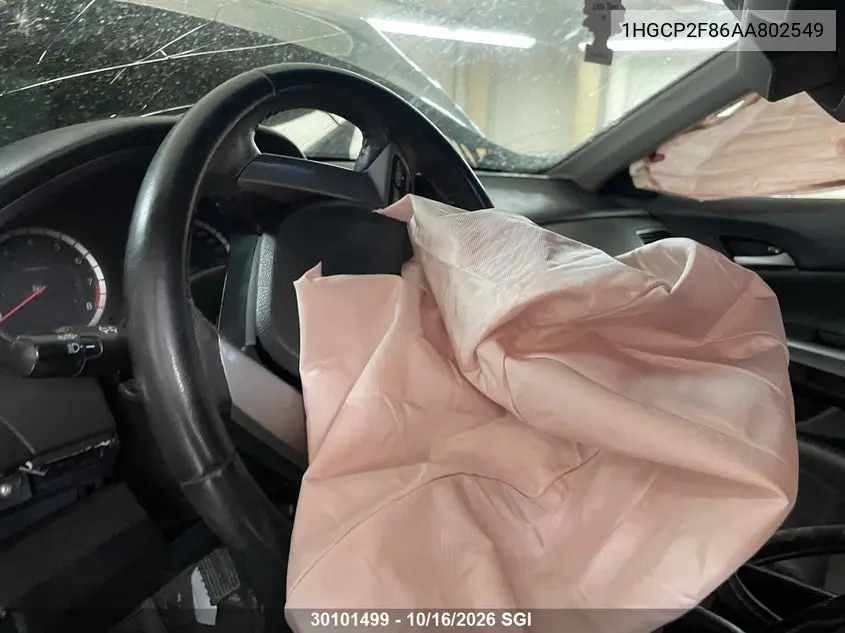 2010 HONDA ACCORD VIN 1HGCP2F86AA802549 — фото 5