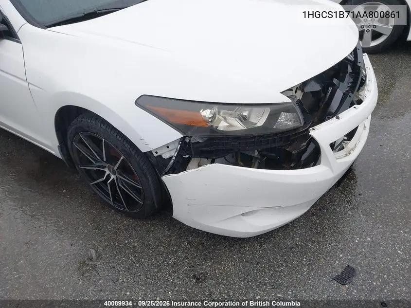 HONDA ACCORD 2010, VIN 1HGCS1B71AA800861