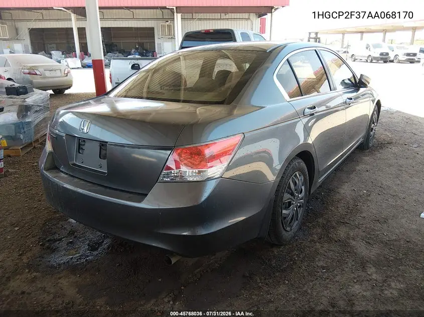 2010 HONDA ACCORD VIN 1HGCP2F37AA068170 — фото 4