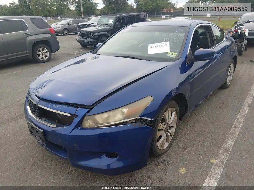 2010 HONDA ACCORD VIN 1HGCS1B81AA009559 — фото 2