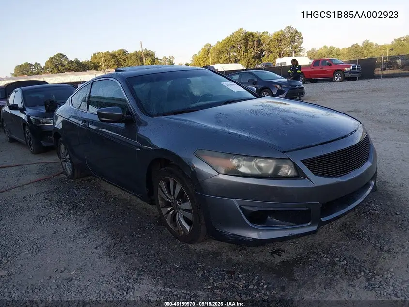 HONDA ACCORD 2010, VIN 1HGCS1B85AA002923