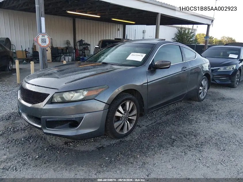 2010 HONDA ACCORD VIN 1HGCS1B85AA002923 — фото 2