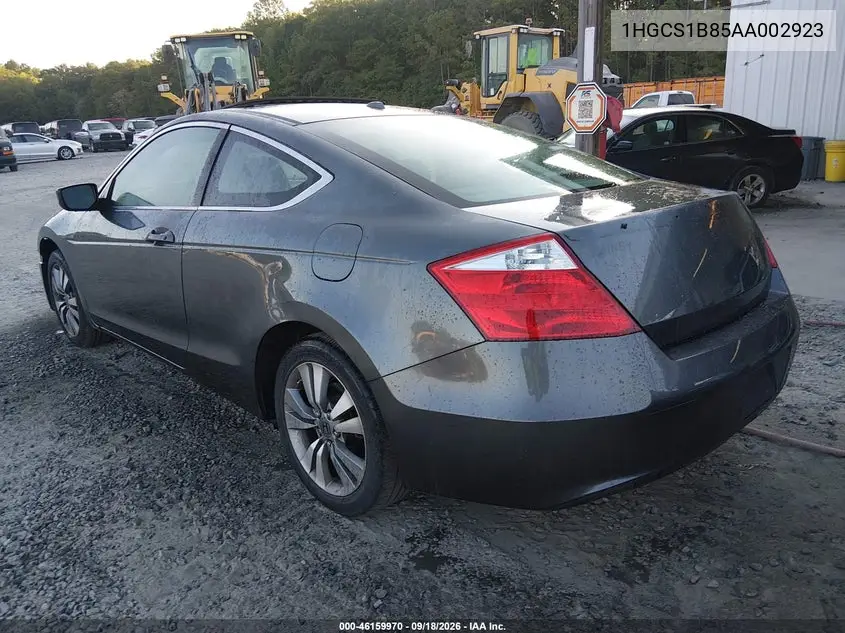 2010 HONDA ACCORD VIN 1HGCS1B85AA002923 — фото 3