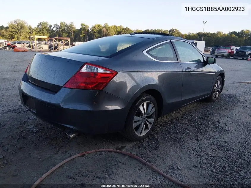 2010 HONDA ACCORD VIN 1HGCS1B85AA002923 — фото 4