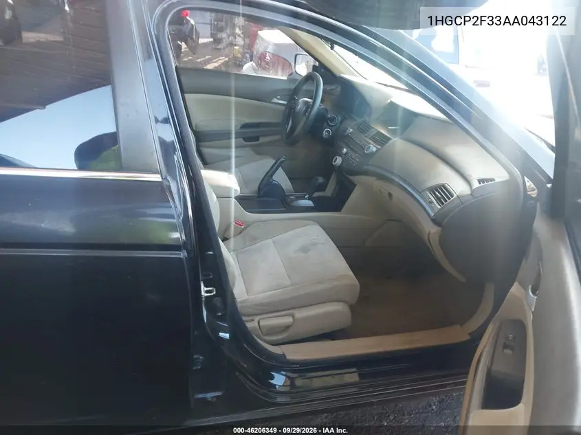 2010 HONDA ACCORD VIN 1HGCP2F33AA043122 — фото 5