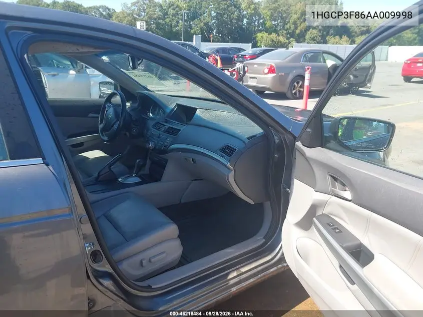 2010 HONDA ACCORD VIN 1HGCP3F86AA009998 — фото 5