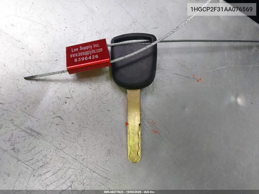 2010 HONDA ACCORD VIN 1HGCP2F31AA076569 — фото 11