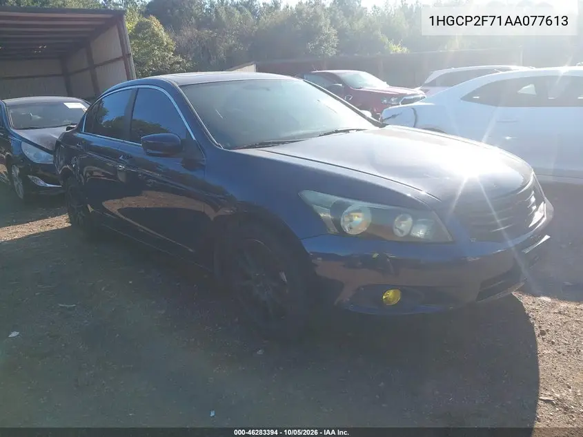 HONDA ACCORD 2010, VIN 1HGCP2F71AA077613