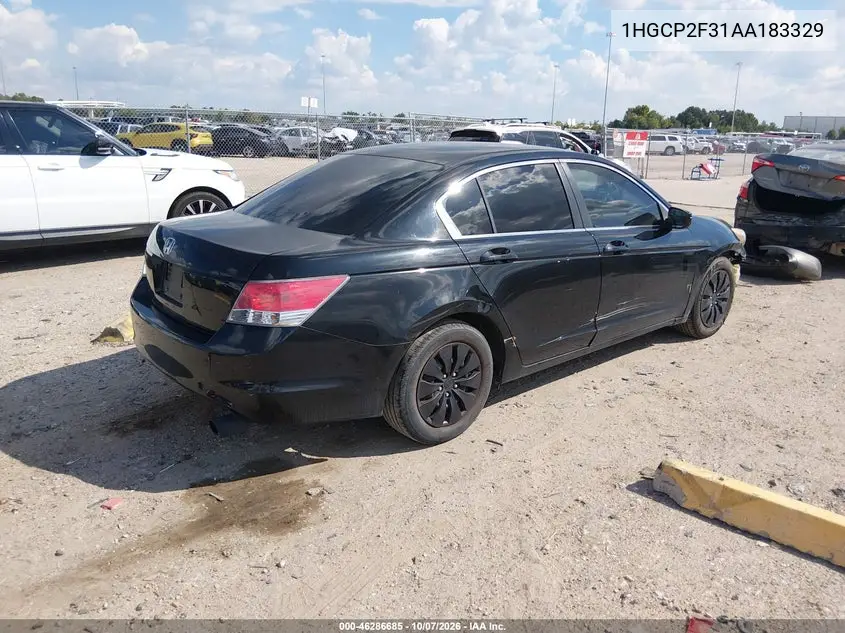 2010 HONDA ACCORD VIN 1HGCP2F31AA183329 — фото 4