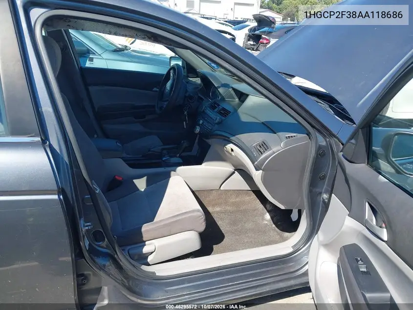 2010 HONDA ACCORD VIN 1HGCP2F38AA118686 — фото 5