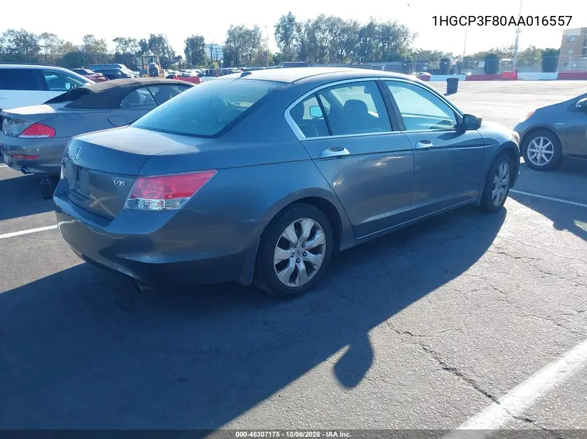 2010 HONDA ACCORD VIN 1HGCP3F80AA016557 — фото 4
