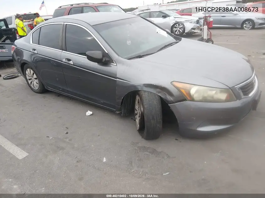 HONDA ACCORD 2010, VIN 1HGCP2F38AA008673
