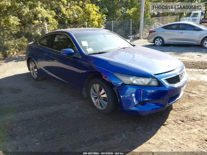 HONDA ACCORD 2010, VIN 1HGCS1B85AA006812
