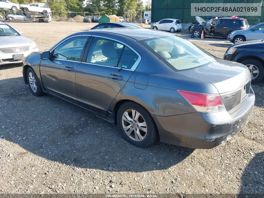 2010 HONDA ACCORD VIN 1HGCP2F48AA021898 — фото 3