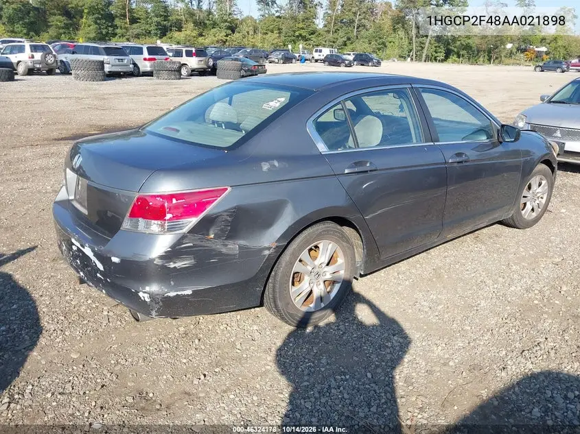 2010 HONDA ACCORD VIN 1HGCP2F48AA021898 — фото 4
